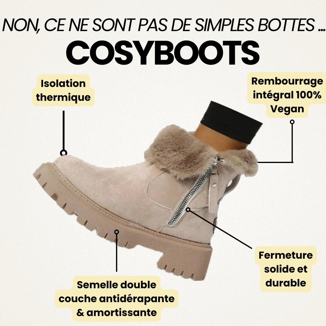 CosyBoots - Bottines d’hiver ultra-douces et confortables