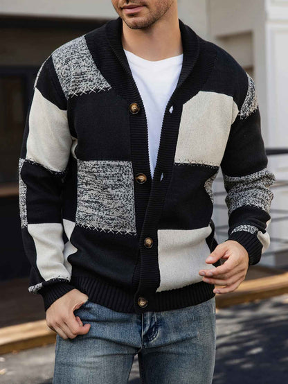 ARVON™ – Cardigan homme à carreaux Nidyan Paris