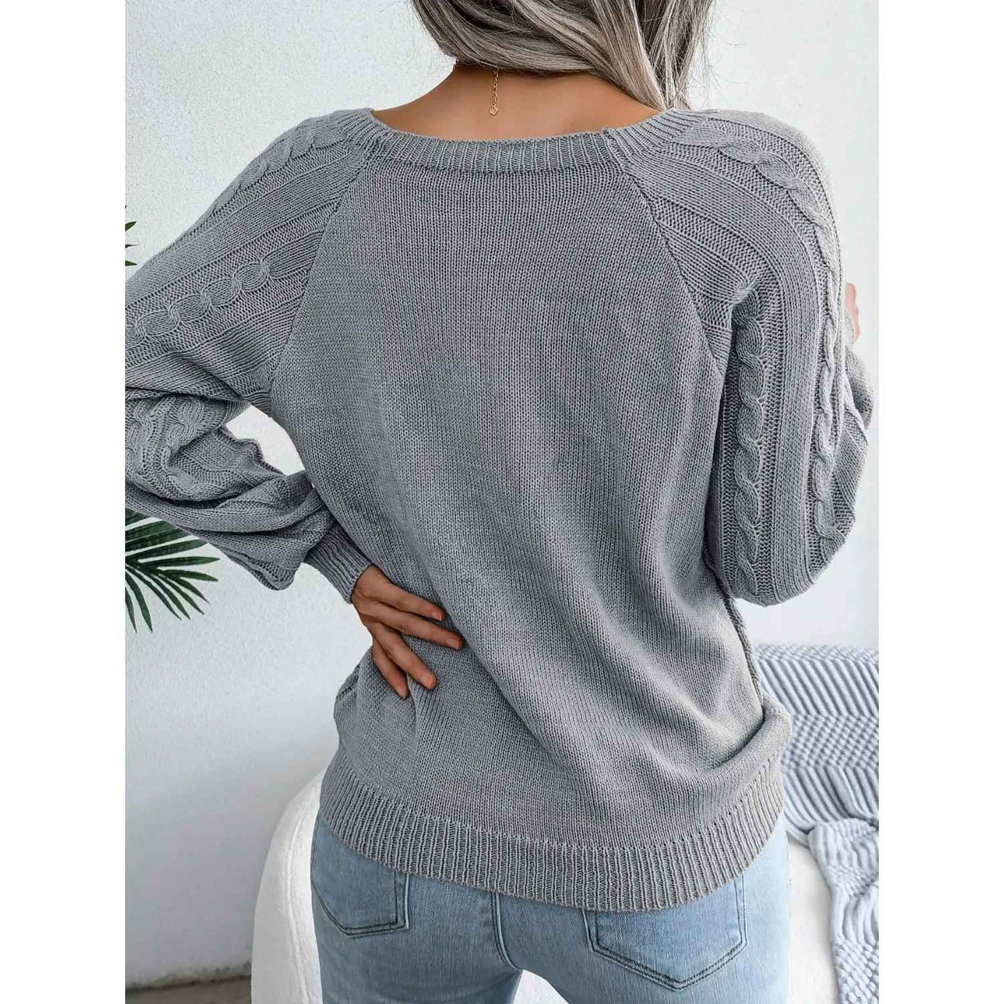 LUNARA™ – Pull tricoté à manches longues pour femme